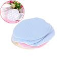 6Pcs Soft Cotton Absorbent Mom Mother Baby Breast Feeding Nursing Pads Bra Inserts Supplies Random color Reusable Washable