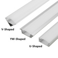 U V YW Corner Aluminium Profile Channel Holder for LED Strip Light Bar Under Cabinet Lamp Kitchen Closet