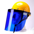 Blue visor