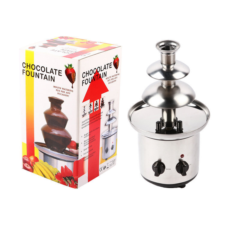 2018 New fashionlate mixer three layer chocolate fountain kitchen new TV Fountain Chocolate