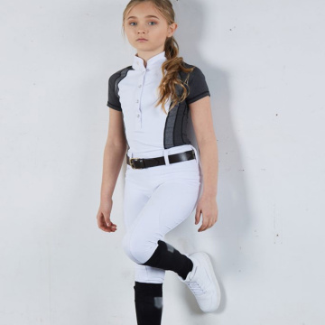 White Anti-slip Silicone Riding Breeches for Kids