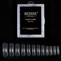 MIZHSE 120 Pcs 12 Size Clear False Nails Quick poly nail gelBuilder Mold Finger Extension Nail Art UV Builder poly nail gelTool