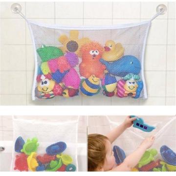 Suction Bathroom Stuff Baby Bath Bathtub Toy Mesh Net Storage Bag Organizer Holder Bathroom Organiser Shower Toy