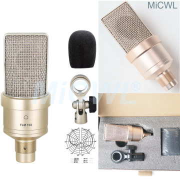 NEW TLM-102 Large Diaphragm Studio Condenser Microphone For Recording Network PC Stage Sing Cardioid Mic