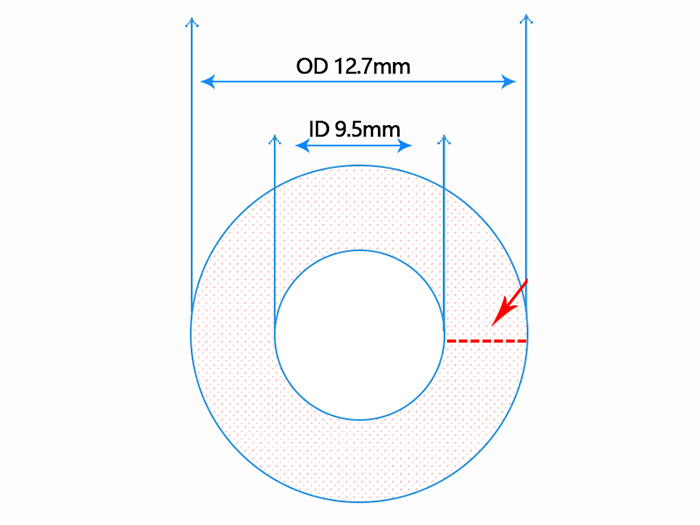 Bykski 9.5X12.7mm 3/8"ID*1/2"OD Tube Soft Tubes Transparent PVC Pipe Computer PC Water Cooling Block Adapter 1Meter/pcs