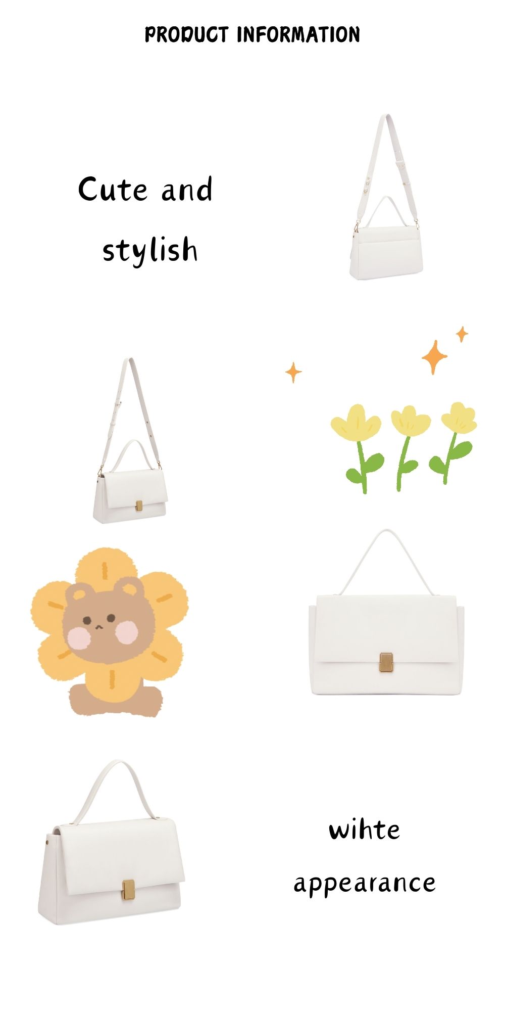 White Bag Global Fashion Choice for Sweet Girls