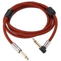 Hifi Angle MONO 6.35mm Male to Male Guitar Cable for Mixing Console Electronic Organ 1/4" Jack Instrument Cable 1M 2M 3M 5M 8M