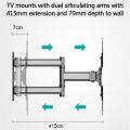 TV Wall Mount TV Stand Bracket Swivel Extension for 26-50 Inch Television 400mm TV Mount VESA 400x400 Fits TV up to 88 lbs