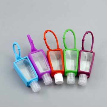 1 Pc 30ml Portable Mini Empty Bottle Traveling Refillable Bottle Silicone Protective Cover Hand Sanitizer Sub Bottle