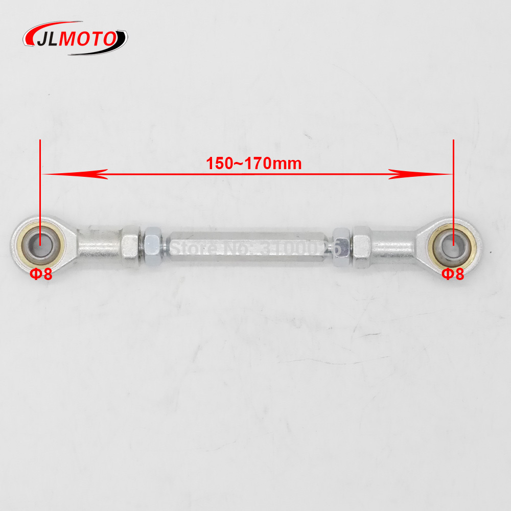 1 Pair/2 Sets 150mm/170mm 8mm Steering Tie Rod kit Ball Joint For 49cc Electric Mini Kids ATV Go Kart Buggy Quad Bike Parts