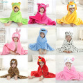 Baby Cartoon Bath Towel Animal Shaped Baby Hooded Bathrobe Baby Spa Towel/Character kids bath robe/infant beach towels Blanket