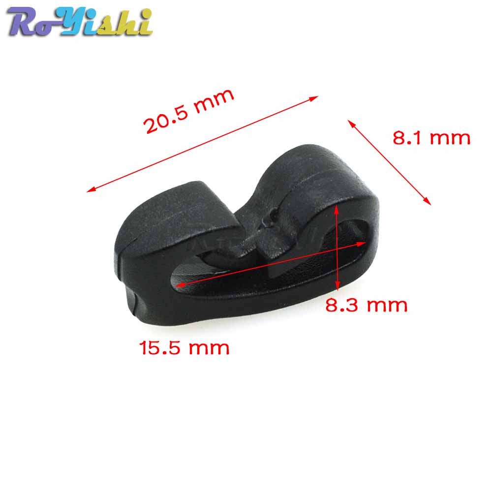 Outdoor External Strapping Plastic Rope Hook Rope Buckle Black