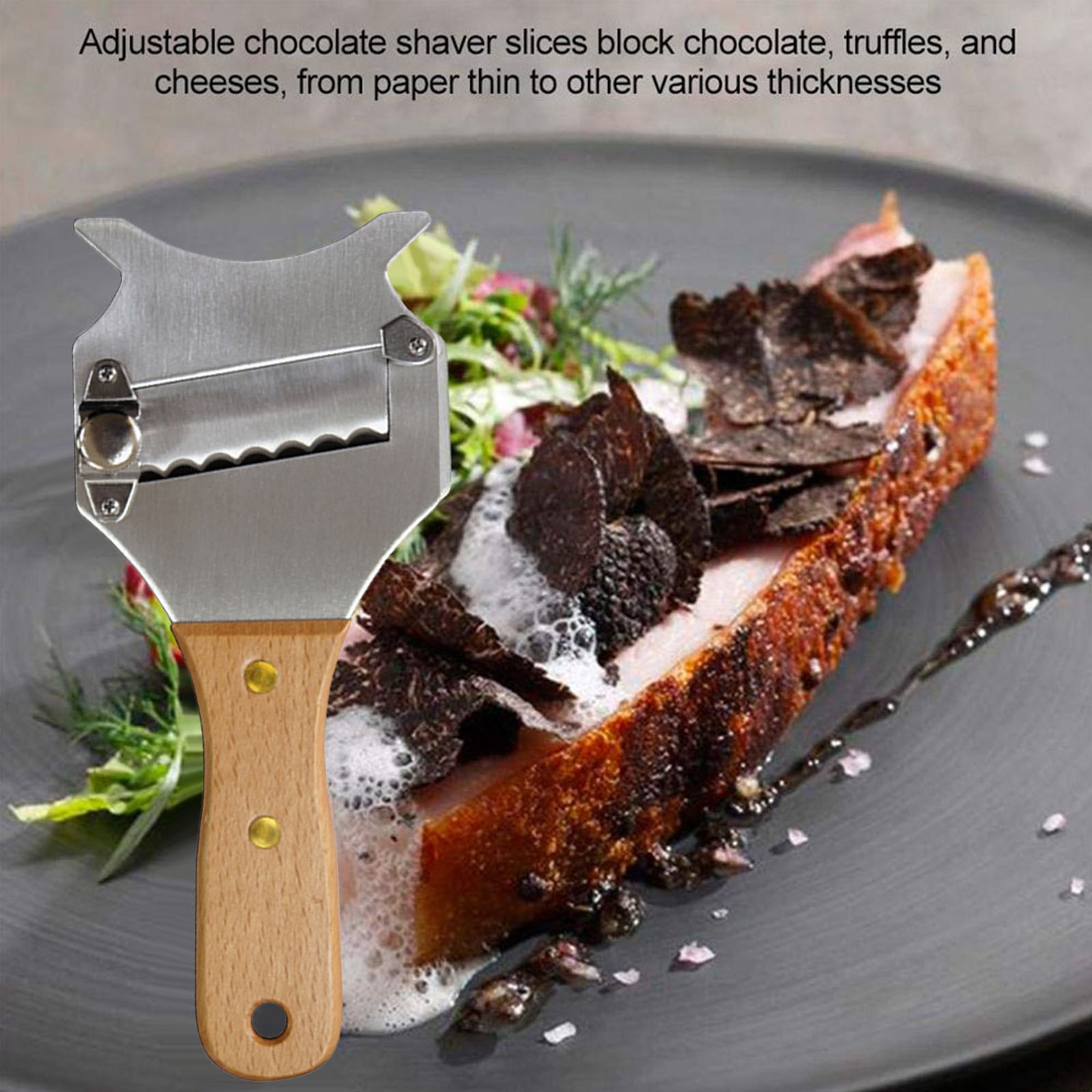 Durable Stainless Steel Truffle Cheese Slicer Adjustable Blade Chocolate Shaver for Kitchen Gadget Shaver Razor Dessert Tool