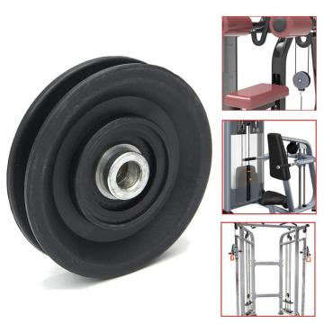 1PC Φ90 Iron Powder Pulley Metallurgical Force Pulley Guide Wheel Special Bearing Pulley Wheel Fitness Equipment Accessory