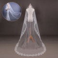 260Cm Bridal Veil White Ivory Lace Edge Headdress Women Elegant Wedding Accessories Fashion One Layer Long Veil Gifts