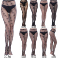 Women Leopard Hosiery Fishnet Lingerie Tights Black Nylon Seamless Tatoo Pantyhose Collant Plus Size Hose Fish Nets for Letter