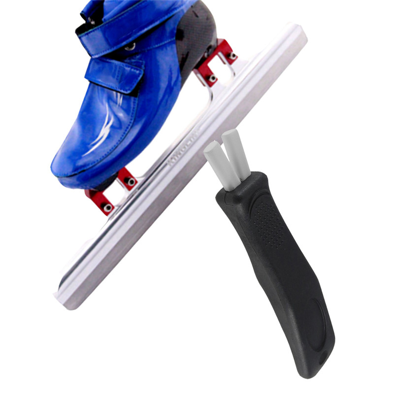 Ice Skate Sharpener Whetstone Hand Held Sharpening System Hockey Skating Sharpen Blade Edges Ceramic Rod d2
