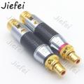 New 2/4PCS Copper Carbon Fiber Rhodium Plating Audio Adaptor RCA Female to XLR 3Pin Male/Female Audio Adapter Connector