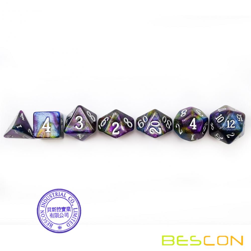 Starry Night Polyhedral Rpg Dice Set Of Twilight 3