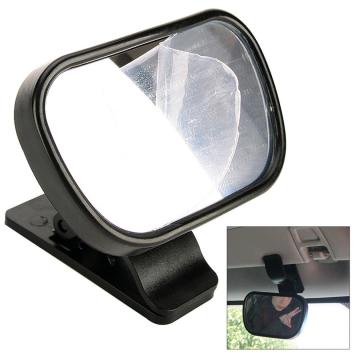 Mini Car Rearview Mirror Safety Easy View Baby Viewer Auxiliary Mirror Inside Rearview Mirror with Sucker and Clip for Cars