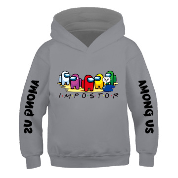 Boys Girls Among Us Impostor Hoodies Cartoon Print Pullover Children Hip Hop Streetwear Cotton Sweatshirt Casual Hoodies Clothes