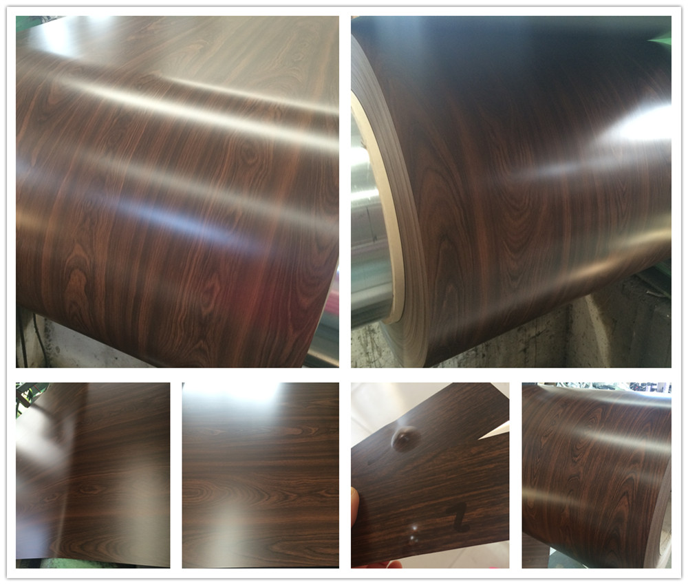 prepainted wood grain galvanizd steel
