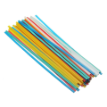 50pcs Plastic Welding Rods 25cm Welder Sticks 5 Color Blue/White/Yellow/Red/Green