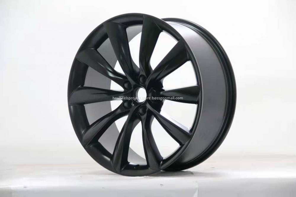 Tesla Model X Replica Wheels Forged Black Rims