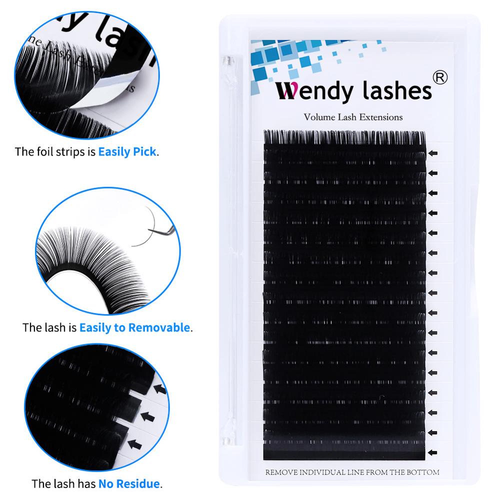 Eyelash Extension 16 Rows Individual Faux Mink Lashes For Building Natural Bushy Eyelashes High Quality HandMade Classic Lashes