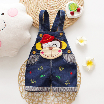 IENENS Baby Summer Short Overalls Boy Shorts Jeans Soft Dungarees Toddler Boys Clothing Clothes 0-3 Years Kids Denim Short Pants