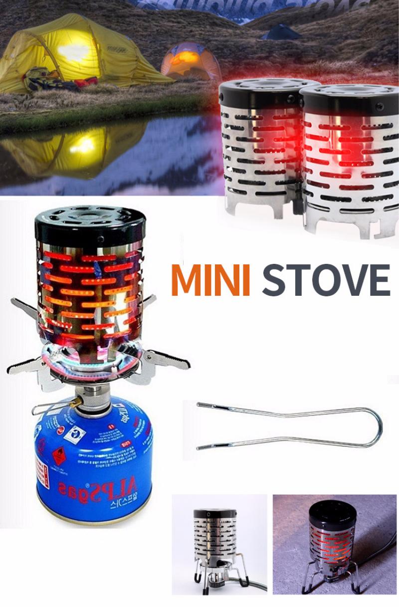 Mini Heater Outdoor Travel Camping Equipment Stainless Steel Warmer Heating Stove Tent Radial Flame Heating Cover Equipment
