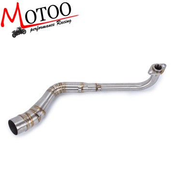 Motorcycle Exhaust Pipe Scooter Front Exhaust Pipe Stainless Steel Slip-On middle pipe for Yamaha NMAX155 NMAX 125 2015-2017