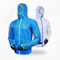 Daiwa Jacket For Fishing Hooded Men Uv Protection Face Neck Quick-Drying Windproof Riding Sports Wear Anti-UV Fishing Shirts