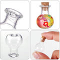 10pcs Mini Glass Bottles Clear Drifting Bottles Small Wishing Bottles With Cork Stoppers For Wedding Birthday Party Diy Crafts