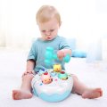 Multifunctional early education puzzle electric hamster baby toy Sound and light fruit cake knocking music game machine