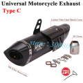 Universal 51mm Motorcycle Exhaust Pipe Escape Silencer Modified Carbon Fiber Muffler DB Killer For CBR650 DUKE390 Z900 R6 GSR750
