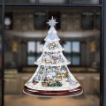 New Year Decoration New Christmas Tree Snowman Window Glass Decoration Waterproof PVC Sticker Christmas Winter
