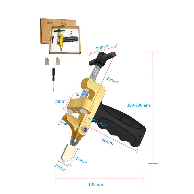 Multifunctional Ceramic Tile Glass Cutter Cermic Tile Glass Cutting Tool Machine Opener Easy Glide Diamond Cutting Hand Tools