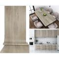 Self Adhesive Light Grey Wood Wallpaper Vinyl Contact Paper for Kitchen Cabinets Furniture Door Sticker Wall Paper