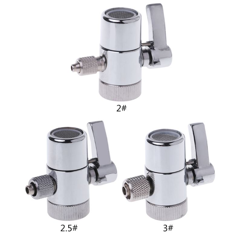 1Pcs Water Filter Faucet Diverter Valve Ro System 1/4" 2.5/8" 3/8" Tube Connector Kitchen Faucet Accessories