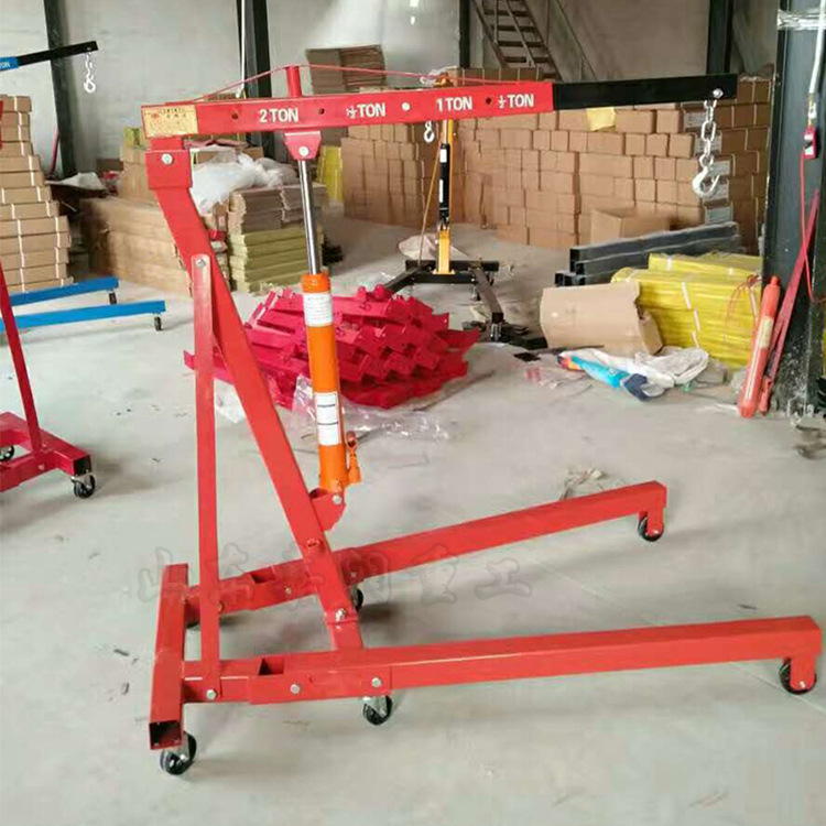 Engine Crane Equipment 2 Tons Fold Manual Movable Engine Parallel Hanger Lifting Machine Auto Repairing Engine Lifting Tools