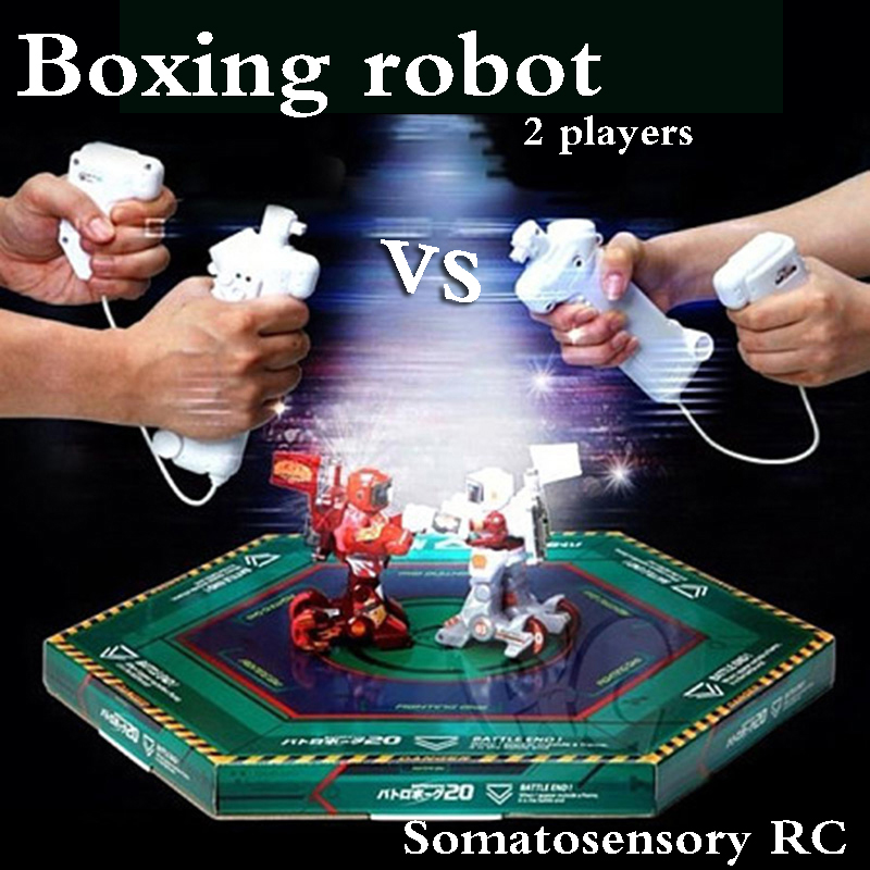 RC Battle Robot 2 players PK Mode Remote Control VS Fighting Robots boxing robot Boxing fight Toys