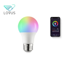 LOVUS Hot Sale Smart Lights 9W Adjustable RGB Led Electric Light Bulbs With WIFI APP Remote Control For Indoor Lighting