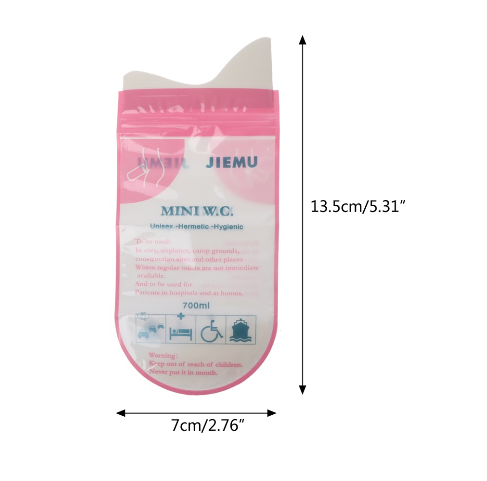 1pc 700ml Emergency Portable Car Urine Bag Vomit Bags Mini Mobile Toilets Handy Unisex Disposable Urinal Toilet Bag