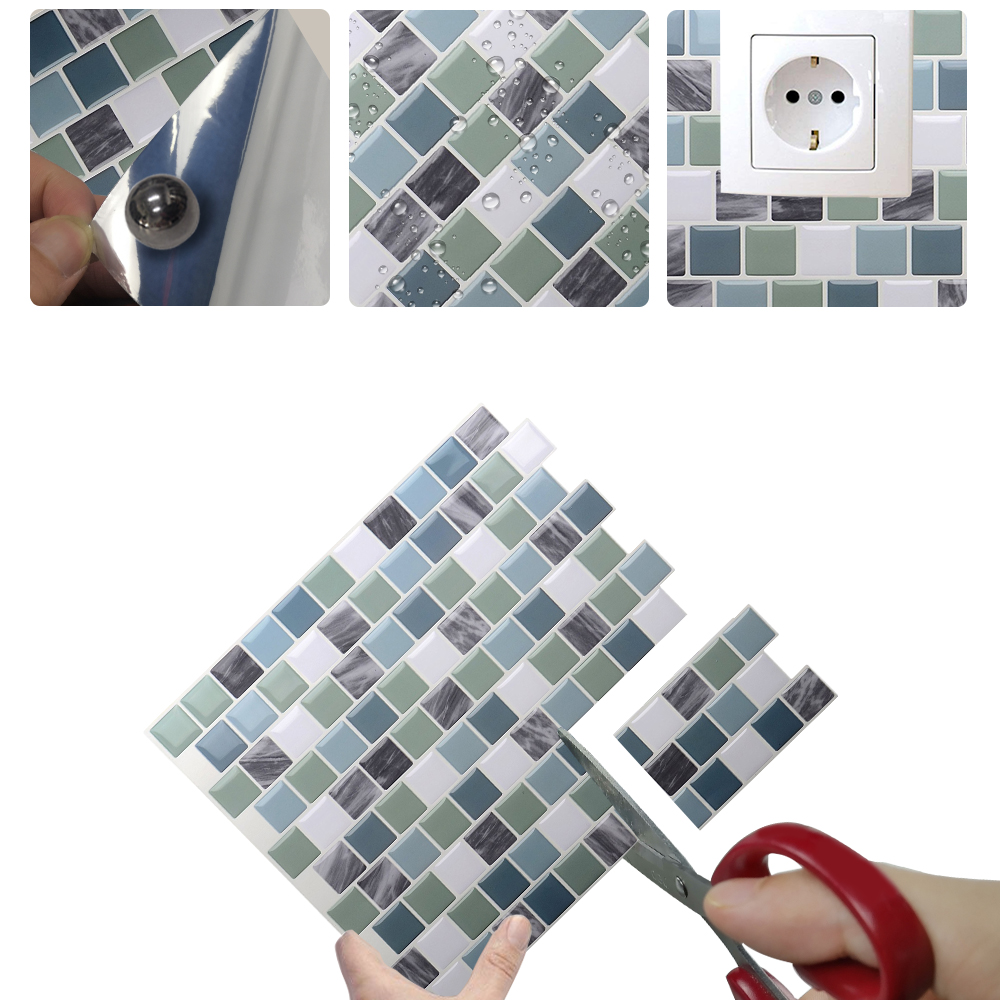 peel and stick wallstick tile bathroom backsplash Mosaic Wall Tiles 3D peel and stick ceiling tile vinyl bathroom wall paneling