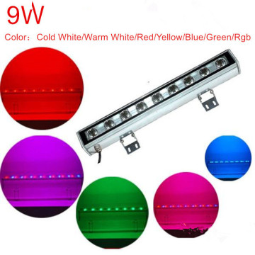 9 watts outdoor lamp LED flood light IP65 LED wall washer lamp AC 12V 24V AC85-265V white red yellow blue green rgb wall washer
