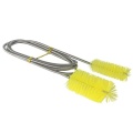 Mayirt 61" Flexible Aquarium Tude Brush Double Head Cleaning Brush Aquarium Filter Pump Pipe Hose Cleaning Tool