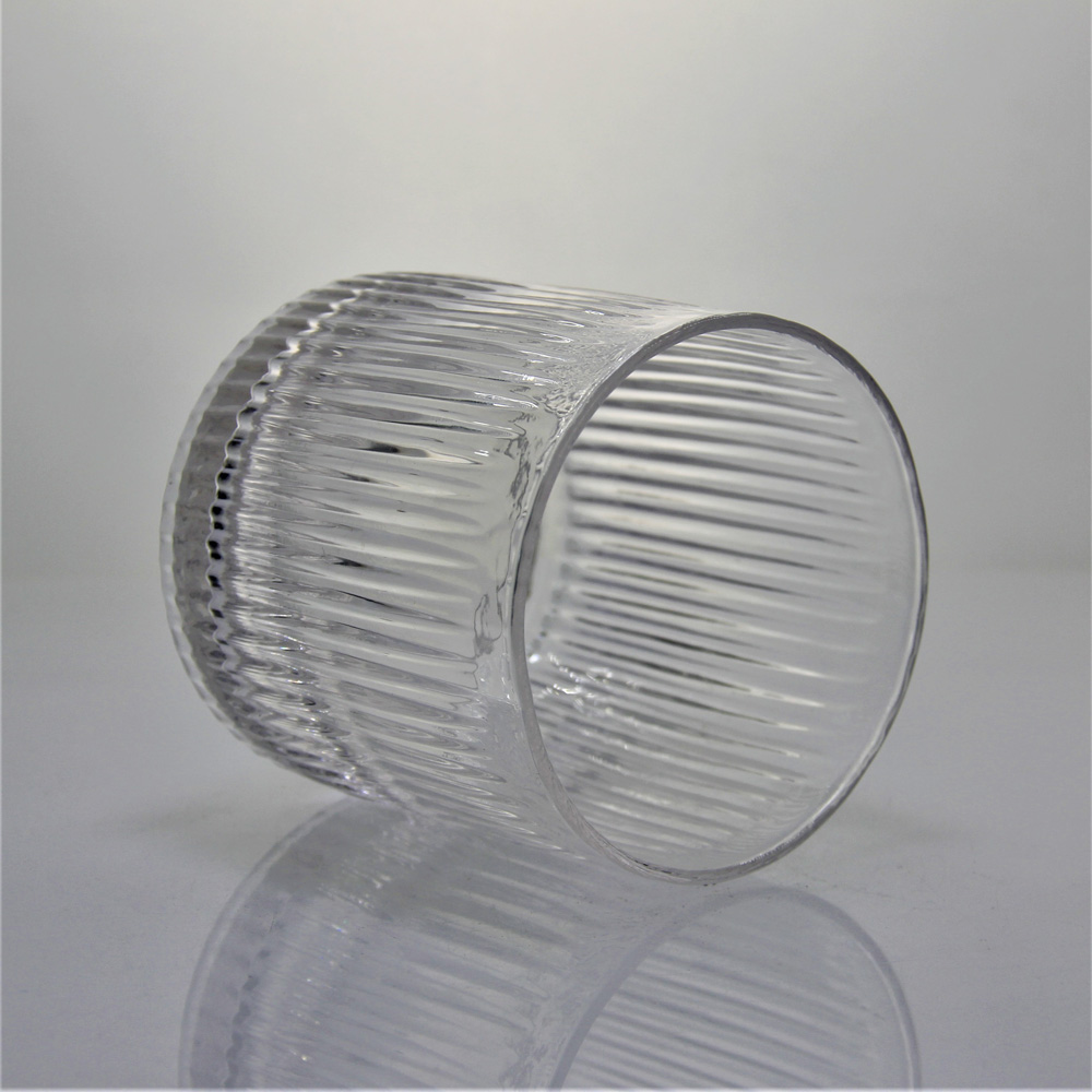 Ribbed Round Whiskey Shot Glass