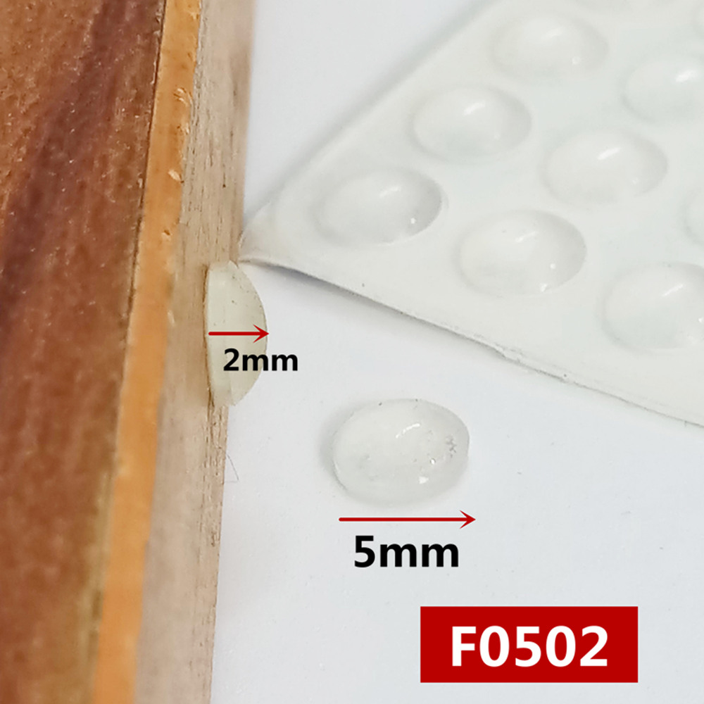 100 grains Cabinet Door Bumper of Transparent silicone material for kitchen cabinet self-adhesive damper pad for door stopper