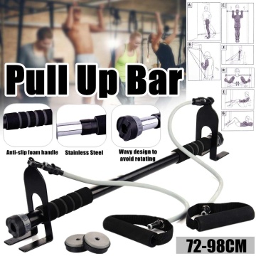 Adjustable Door Horizontal Bar with Pull Rope Exercise Home Workout Gym Chin Up Pull Up Training Bar Sport Fitness Equipments